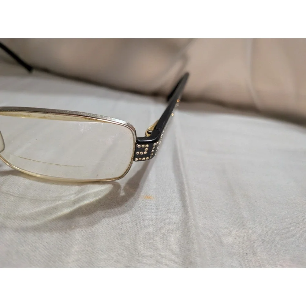 Versace Rectangular Purple Glasses‎ Crystal Flex Temples MOD. 1093 51 16 135